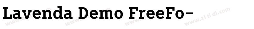 Lavenda Demo FreeFo字体转换